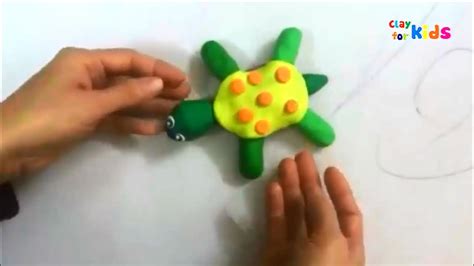 Clay For Kids How To Make Clay Sea Turtle Easy Tutorial Play Doh