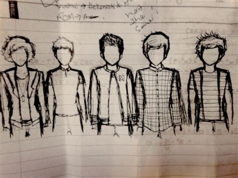 One Direction Drawing Step By Step