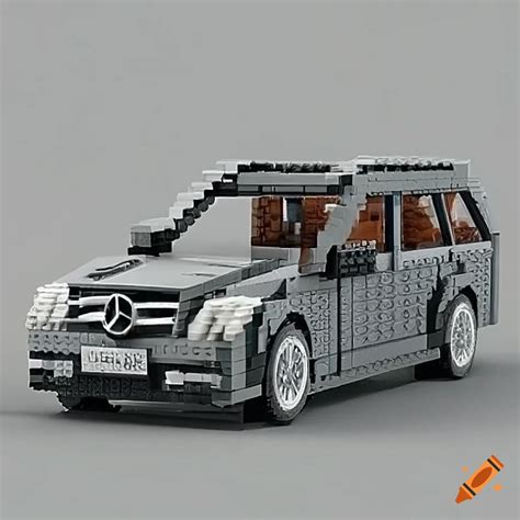 Lego Model Of A Grey Mercedes C Class Estate W204 On Craiyon