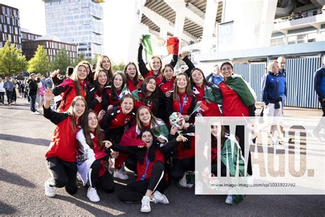 A Team From Mexico For The Opening Ceremony Of The Gothia Cup On