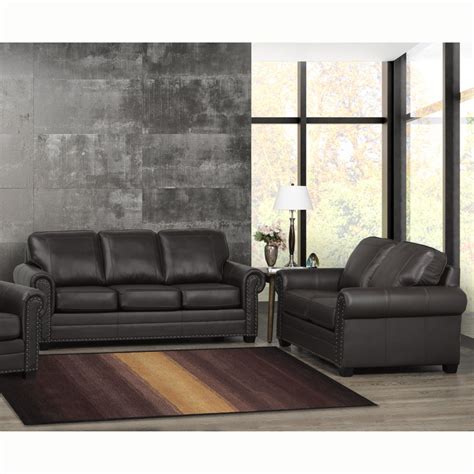 Wildon Home Ayriana 2 Piece Leather Living Room Set Wayfair