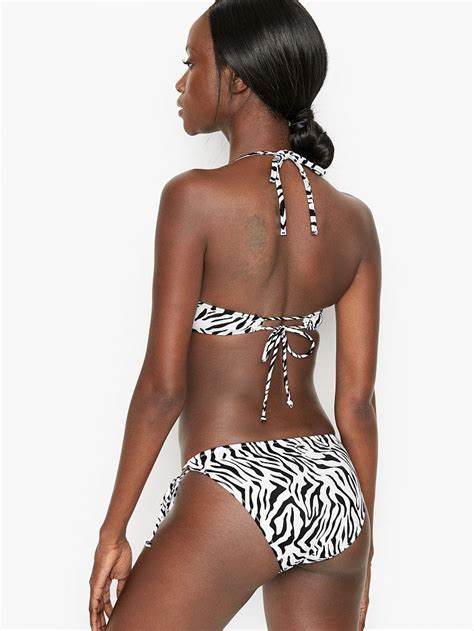 Malibu Yandan Bağlı Bikini Alt Zebra VS Victoria s Secret