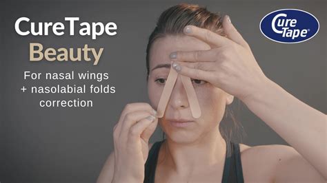 How To Face Tape Your Nasal Wings And Nasolabial Folds Using CureTape