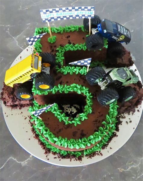 Monster Truck Birthday Cake