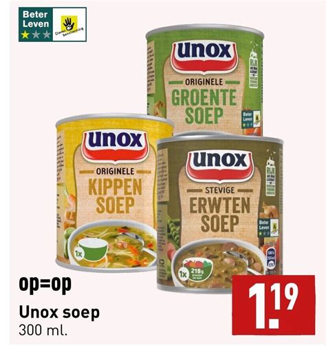 Unox Soep 300 Ml Aanbieding Bij ALDI