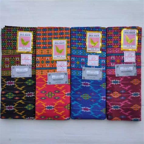 Jual Kain Sarung Wanita Dua Daun Motif Songket Sarung Batik Kain Jarik