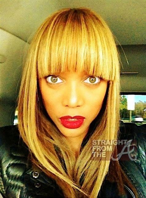Hot Or Not Tyra Banks Blonde Banged Doo Photos Straight From The A Sfta Atlanta