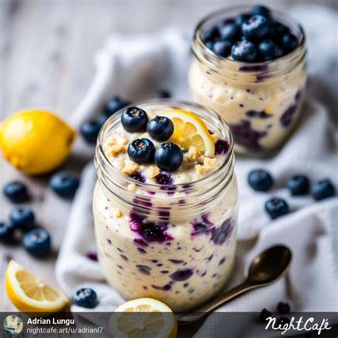 Lemon Blueberry Overnight Oats Recipe By Adrian Lungu Medium