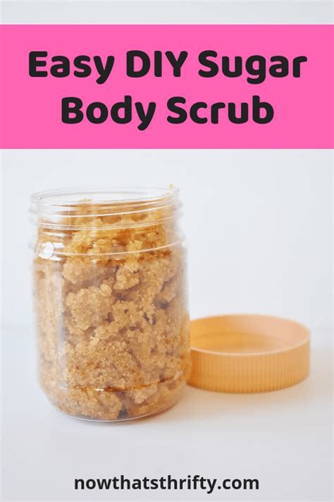 Homemade Body Scrub Made With Brown Sugar Now That S Thrifty