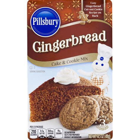 Pillsbury Gingerbread Cake And Cookie Mix 14 5 Oz Instacart