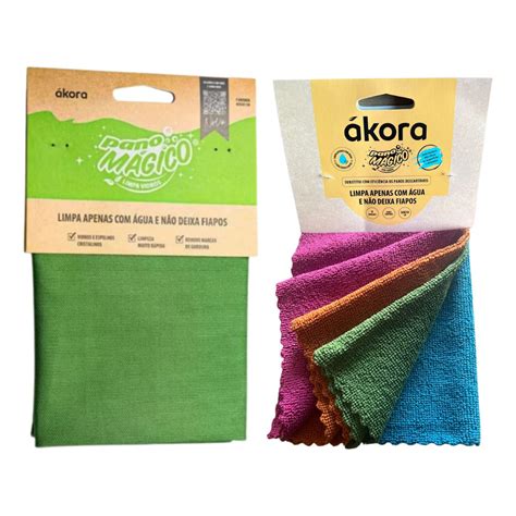 Pano Mágico Para Limpar Vidro - Kit 5, Limpa Vidro Pano Mágico E Pano Ákora Uso Geral ENVIO RÁPIDO ...