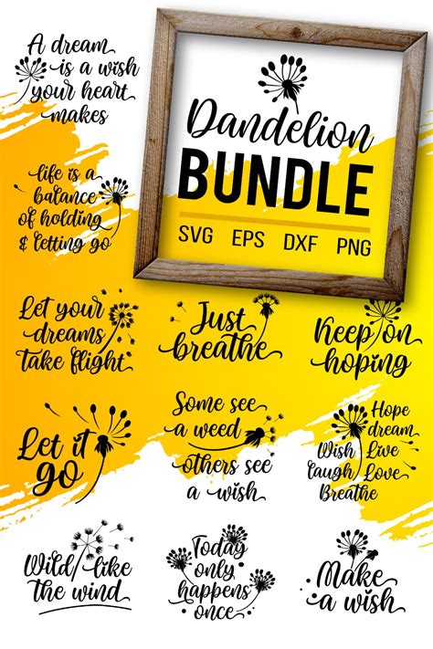 Dandelion quotes bundle