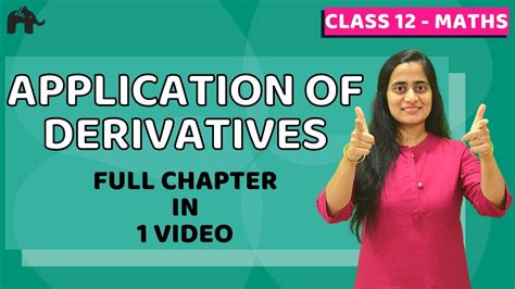 Application Of Derivatives Class 12 Maths NCERT Chapter 6 CBSE JEE