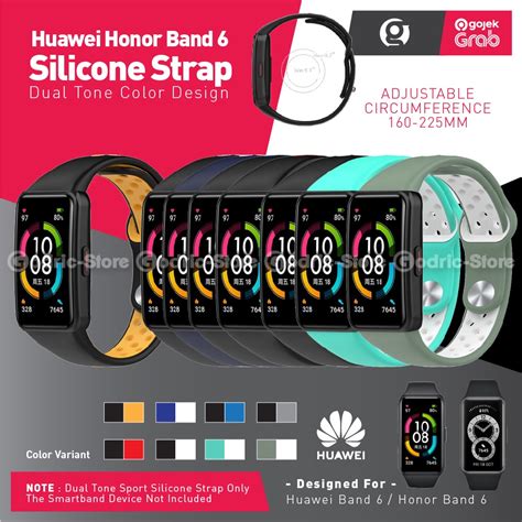 Jual Silicone Sport Dual Tone Strap Rubber Silikon For Huawei Band