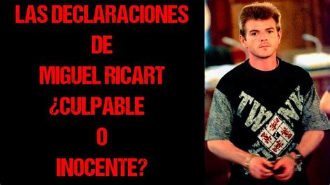 Caso Alcasser Las Declaraciones De Miguel Ricart YouTube