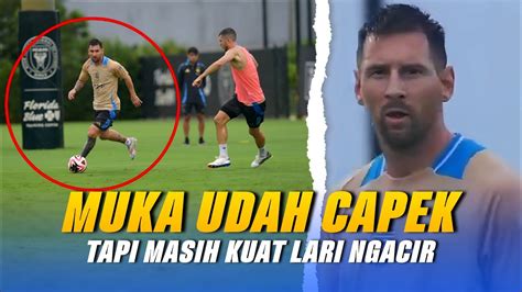 Fisik Badak Leo Messi Aksi Lionel Messi Saat Pamer Sprint Ke Pemain