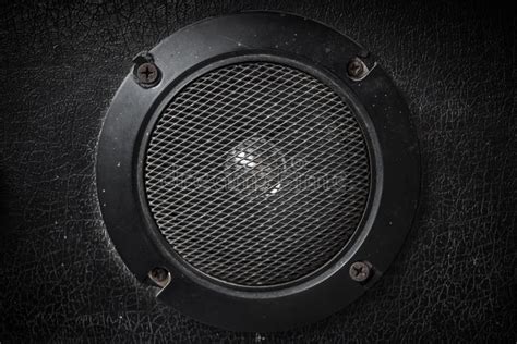 Old Speaker Black Background Stock Image Image Of Grunge Object