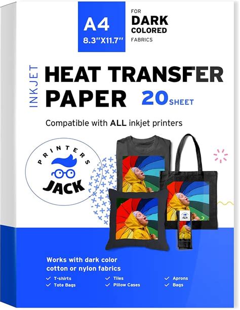 TECKWRAP 15 Sheets Inkjet Printable Iron On Transfer Paper For T