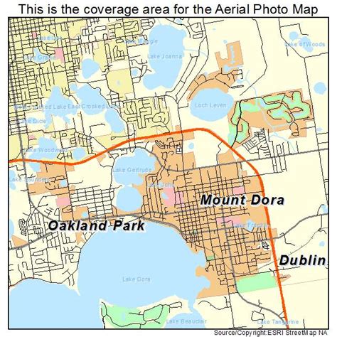 Aerial Photography Map of Mount Dora, FL Florida