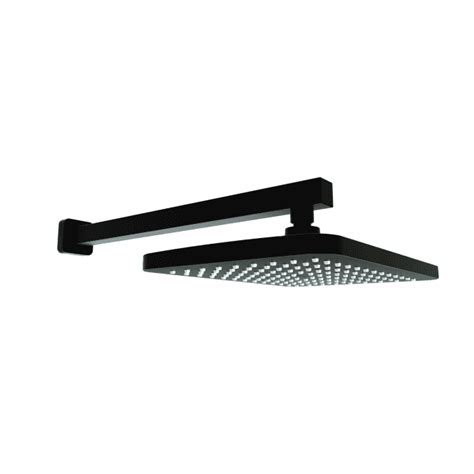 Kartell Nero Drencher Shower Head Black Build And Plumb