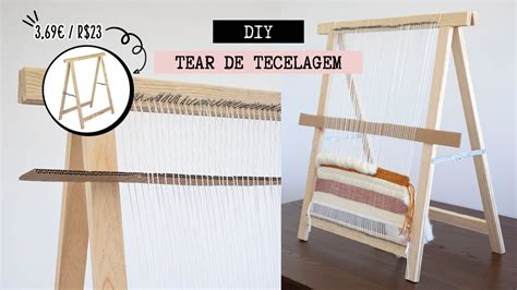 DIY TEAR DE TECELAGEM Como Montar Um Tear Manual De Pregos Um