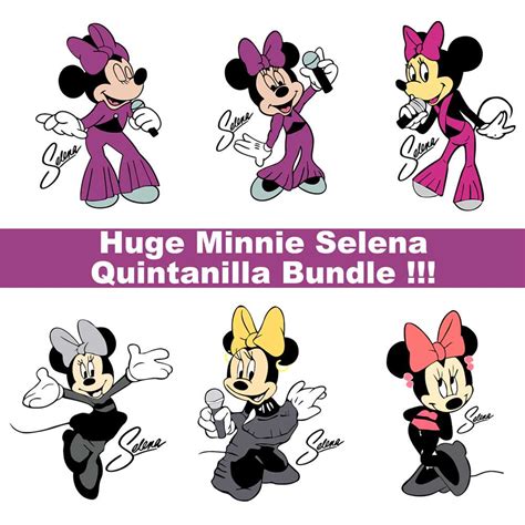 Bundles Selena Mickey Svg Svg Minnie Mouse Svg Selena Minnie Inspire