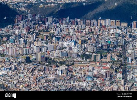 Aerial view of Quito, Ecuador Stock Photo - Alamy