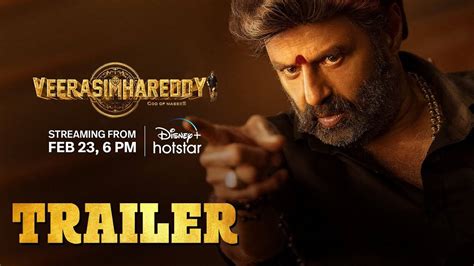 Veera Simha Reddy Trailer Nandamuri Balakrishna And Shruti Haasan Starrer Veera Simha Reddy