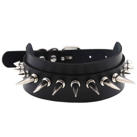 Cheap New Goth Punk Spike Rivet Choker Collar For Women Steampunk