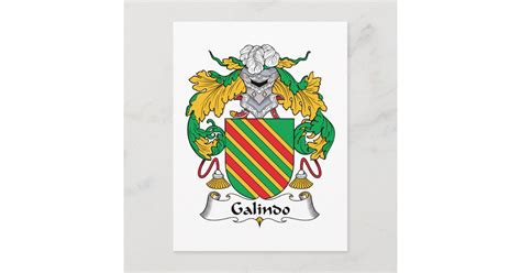 Galindo Family Crest Postcard | Zazzle