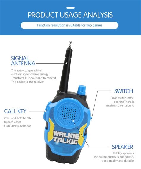 Stuks Radio Draadloze Fun Walkie Talkie Kinderen Grandado