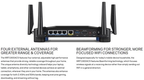 Linksys Wrt Acs Dual Band Wifi Router Network Options Solutions Ltd