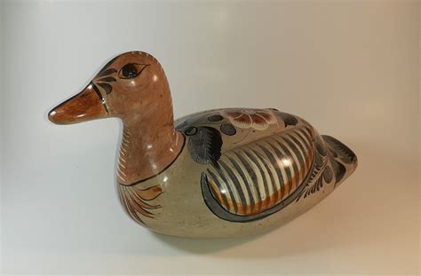 Large Tonala Pottery Duck Etsy