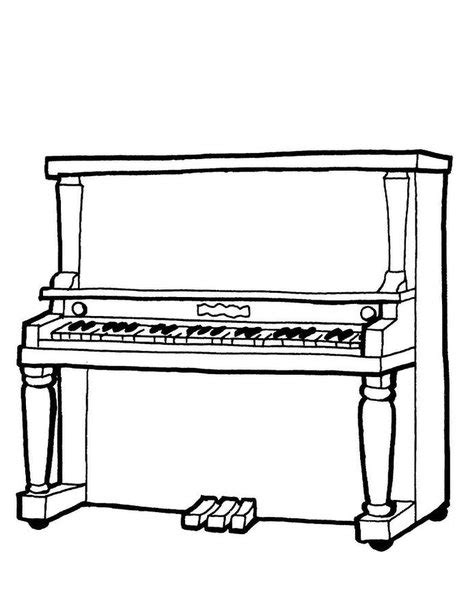 Upright Piano Drawing At Explore Collection Of