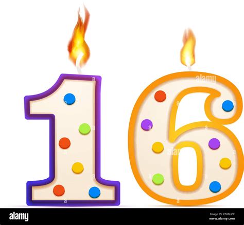 Number 16 birthday hi-res stock photography and images - Alamy