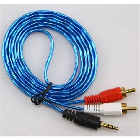 Jual Kabel Jack Audio Aux To Rca Transparan High Kualitas Kabel