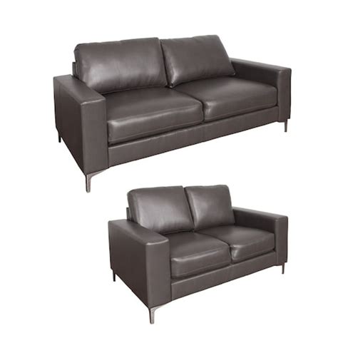 Corliving 3 Piece Lea White Bonded Leather Reclining Sofa Set The Home Depot Canada