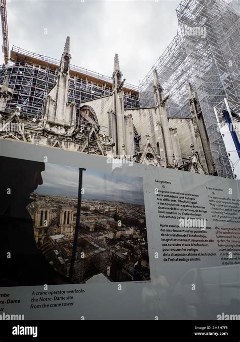 Notre Dame reconstruction, Paris, France Stock Photo - Alamy