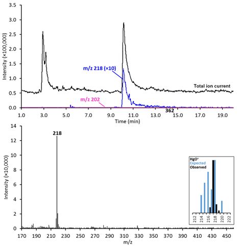 Chromatogram Above And Mass Spectrum At Min Below Generated