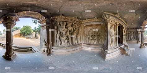 360 ° Ansicht Auf Varaha Cave Tempel Mamallapuram Indien Alamy