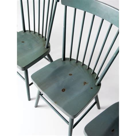 Vintage Painted Pine Dining Chairs Set 4 Chairish