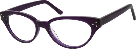 Purple Acetate Full Rim Frame With Spring Hinges 6384 Zenni Optical Eyeglasses