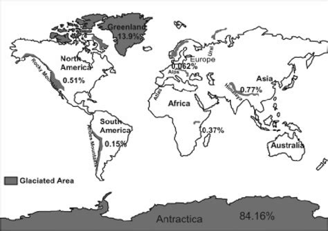 Global Distribution Of Glaciers National Geographic World No 18 Feb