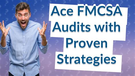 How Can I Prepare For The FMCSA S New Entrant Audits YouTube