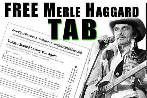 New Merle Haggard Tab - Today I Started Loving You Again | The How-To ...