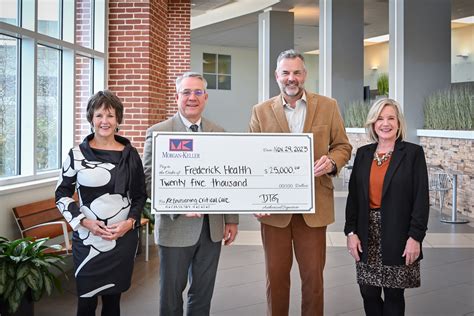 Morgan Keller Construction Donates 25000 To Frederick Health