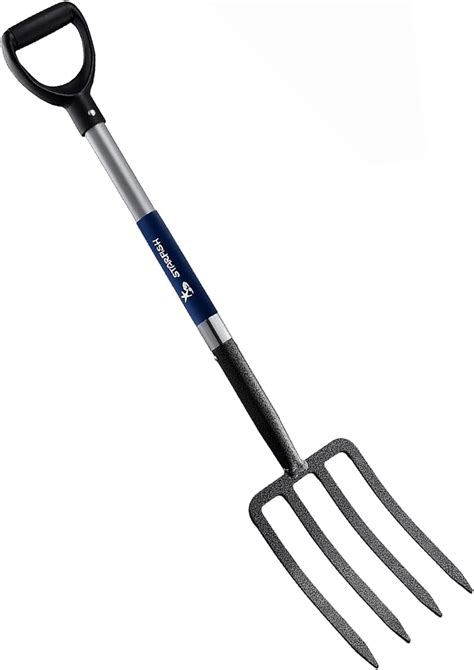 Mujocooker 4 Tine Spading Digging Fork Garden Digging