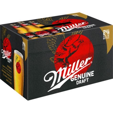 Miller Genuine Draft American Lager Beer, 24 bottles / 12 fl oz - Kroger