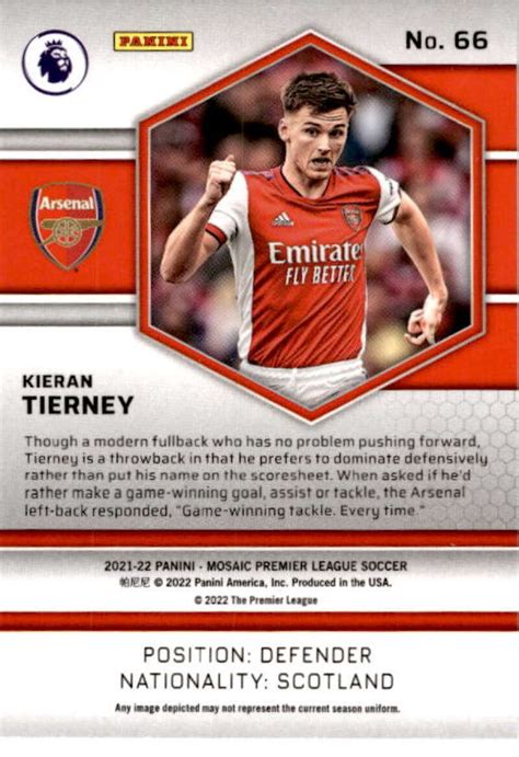 2021 22 Panini Mosaic Premier League 66 Kieran Tierney Arsenal EBay