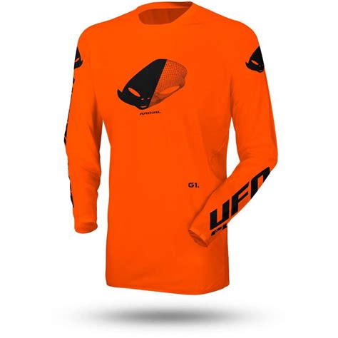 Maillot Moto Cross Enduro Ufo SLIM RADIAL Orange Fluo Vente En Ligne